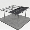 Abri de voiture solaire en aluminium durable, stock europ&eacute;en, avec garantie de 10 ans